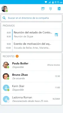 Skype for Business android App screenshot 3